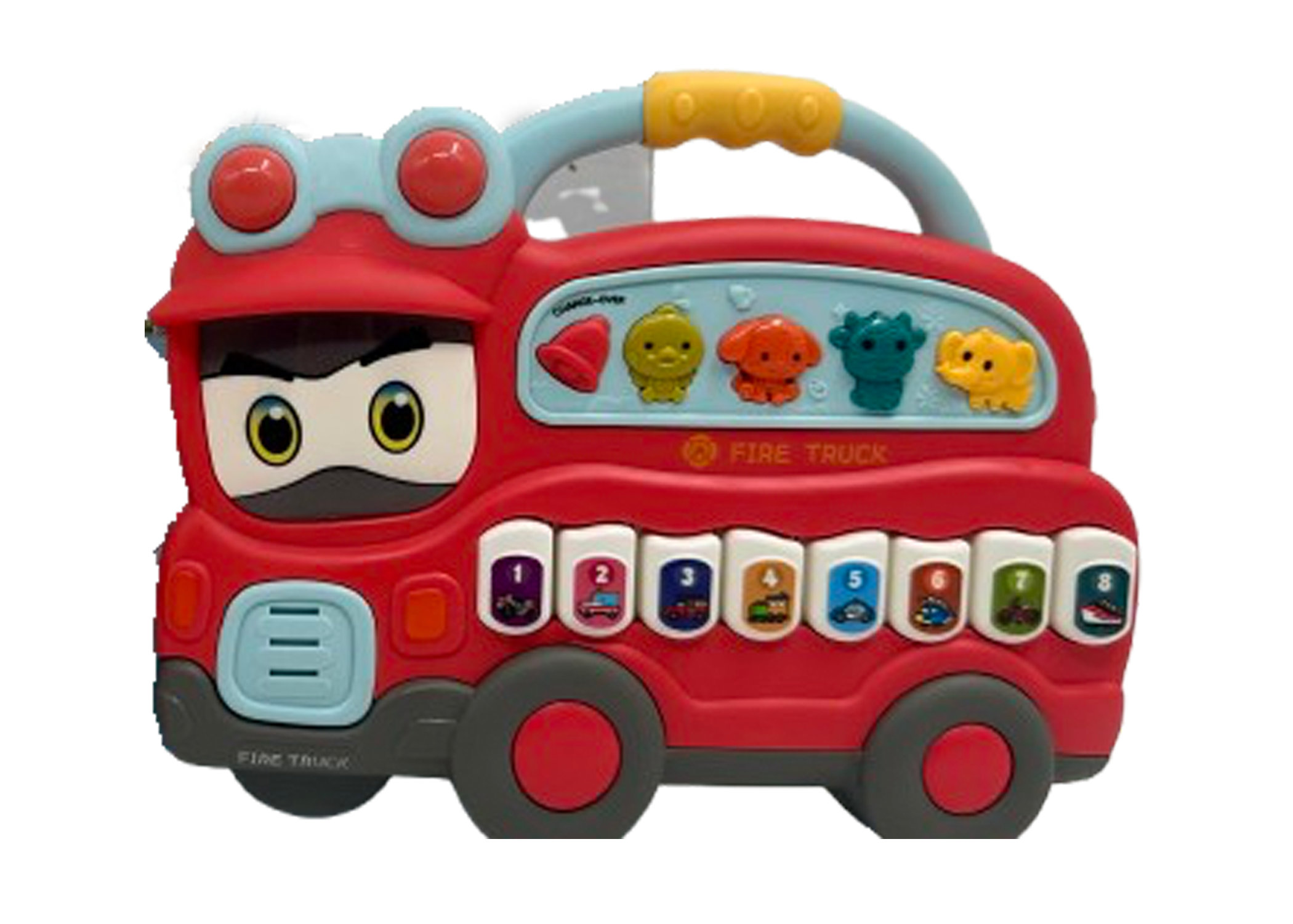 Fire Truck Musical Toy – Crawling Learning Toy with LED Lights for Infants - Image 1