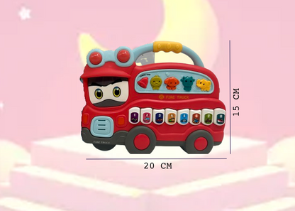 Fire Truck Musical Toy – Crawling Learning Toy with LED Lights for Infants - Image 5