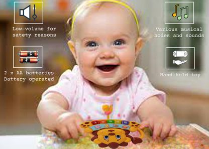 Lion Musical Toy with LED Lights & Animal Sounds – Early Development Crawling Toy - Image 3