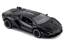 Lambhorgini SIAN Model Car Exclusive Alloy Metal Pull Back Die-cast Car Metal Pullback Toy car with Openable Doors Light Sound