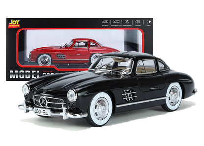 Mercediz-Benzz 300 SL Metal Toy Car – 1:24 Die-Cast Pull-Back Model with Lights, Sound & Openable Doors