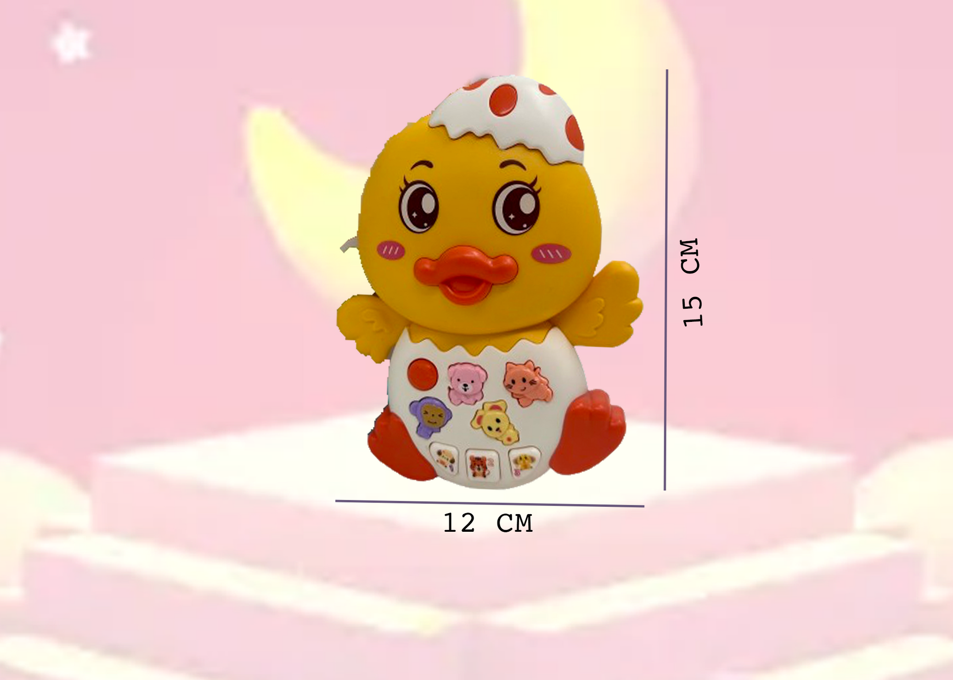 Duck Musical Toy with LED Lights & Animal Sounds – Early Development Crawling Toy - Image 5