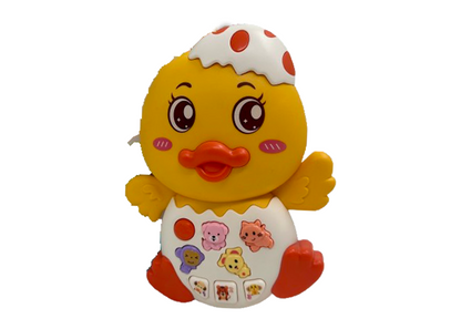 Duck Musical Toy with LED Lights & Animal Sounds – Early Development Crawling Toy - Image 1