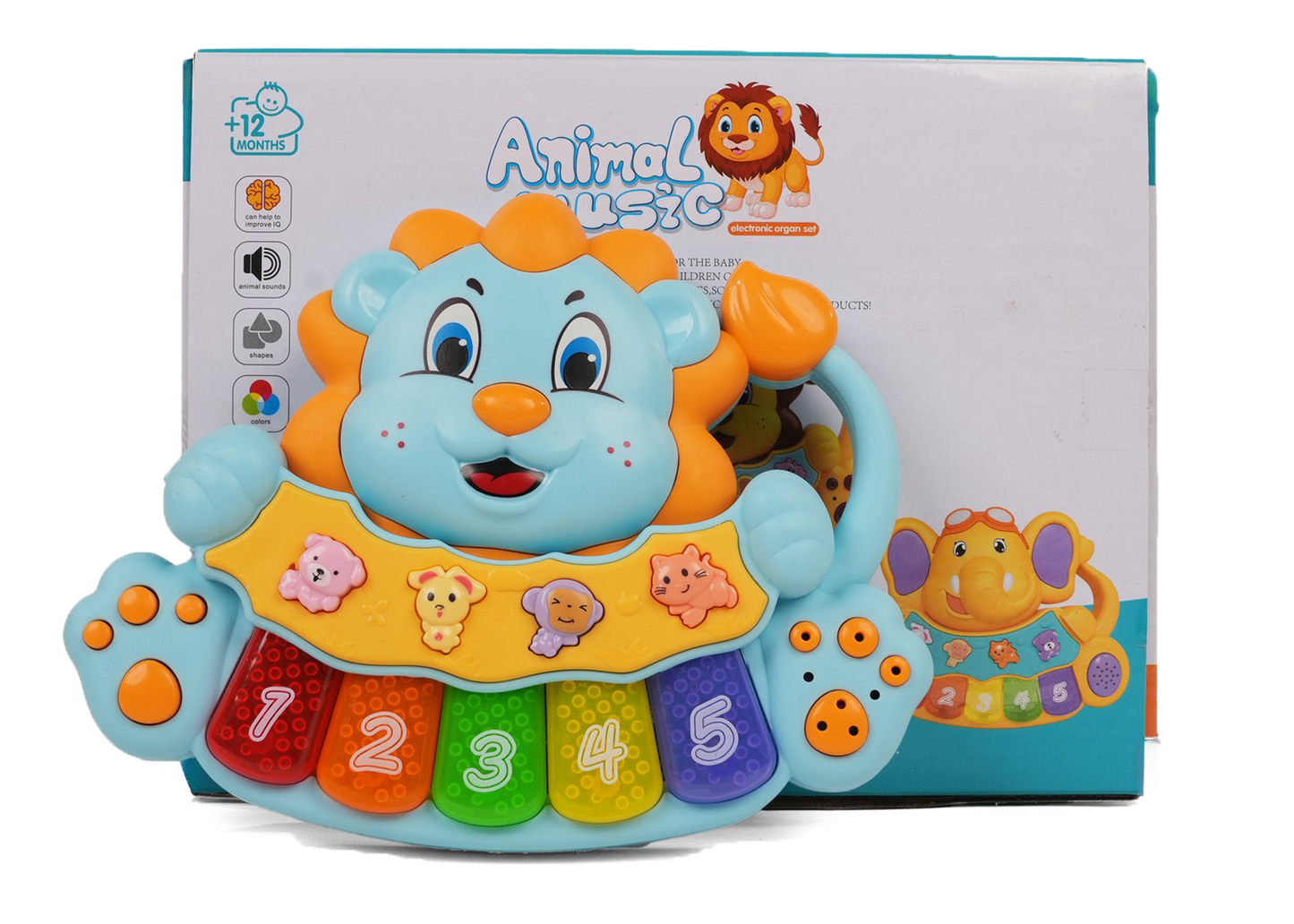 Lion Musical Toy with LED Lights & Animal Sounds – Early Development Crawling Toy - Image 4