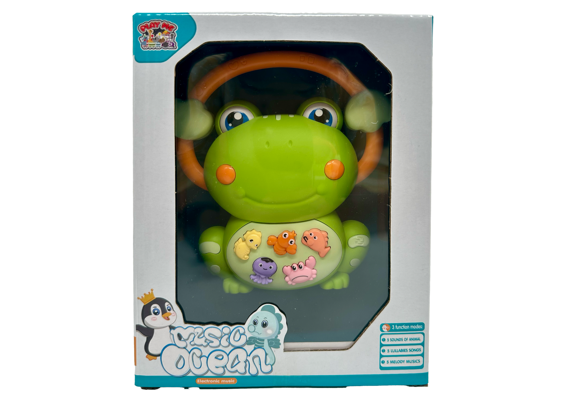 Frog Musical Toy with LED Lights & Animal Sounds – Early Development Crawling Toy - Image 4