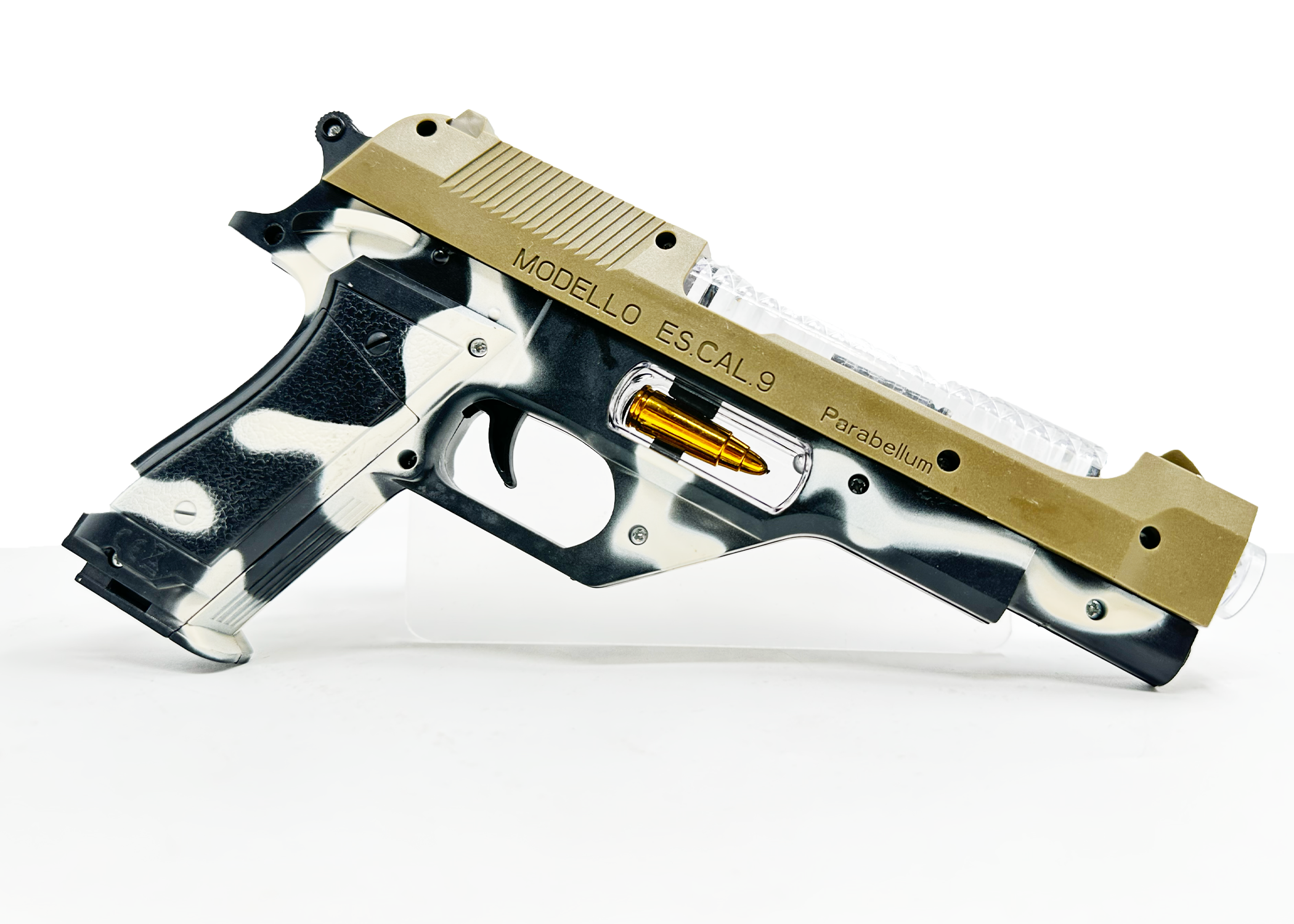 Pistol Gun for Kids with Light, Sound & Vibration – Army Style Musical Toy Gun