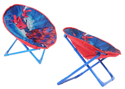 Spider Man Camping Moon Chair Foldable - Indoor & Outdoor Suitable for Boys & Girls
