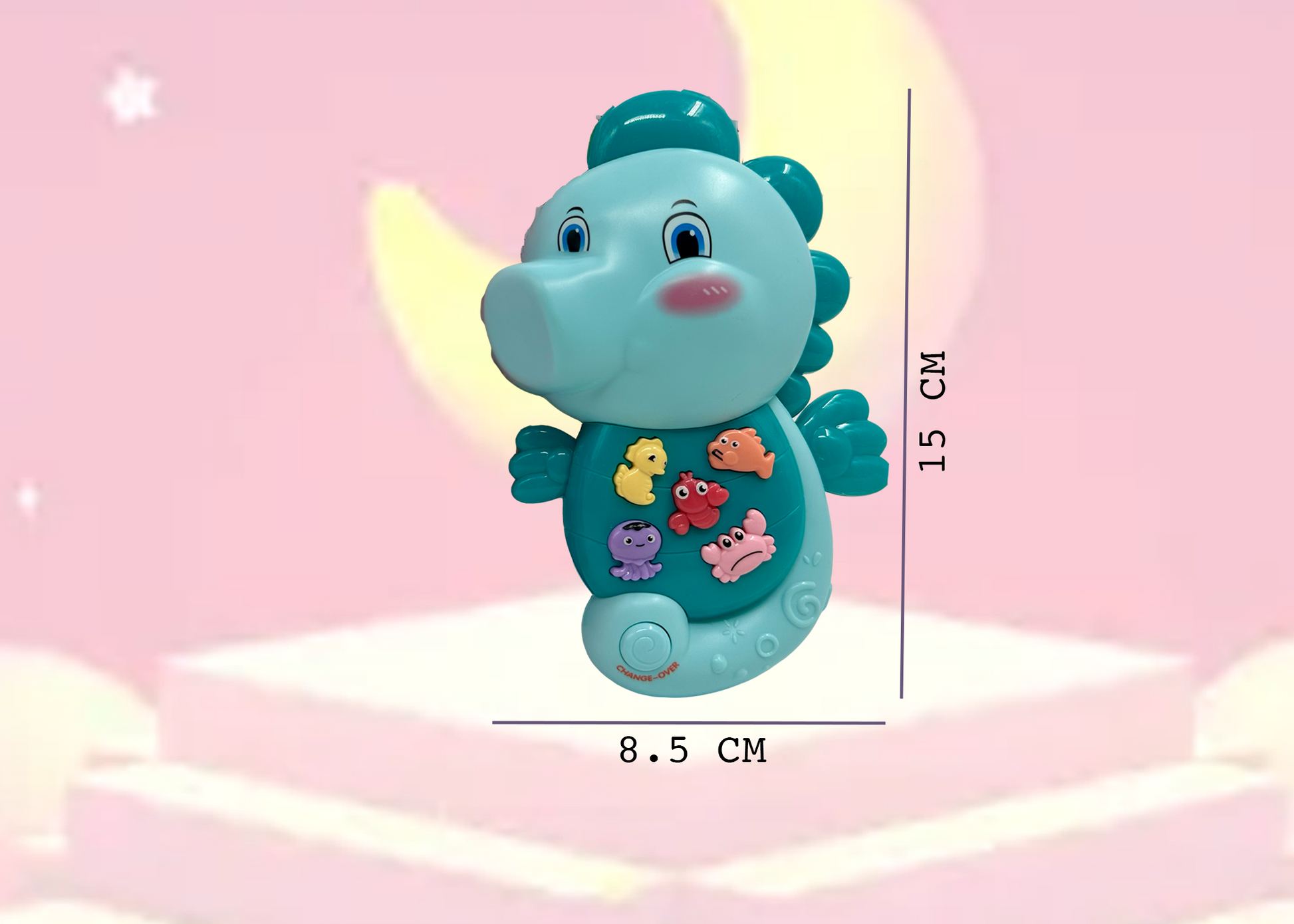 Sea Horse Musical Toy with LED Lights & Animal Sounds – Early Development Crawling Toy - Image 6