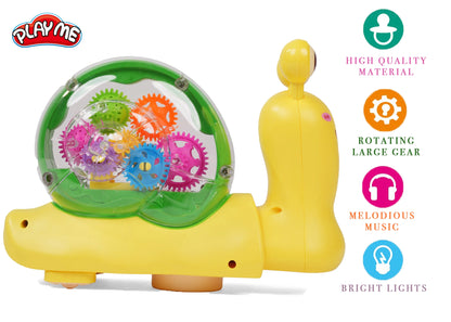 Moving Snail Gear Toy - 360° All Directions Interactive Robot