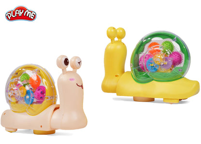 Moving Snail Gear Toy - 360° All Directions Interactive Robot