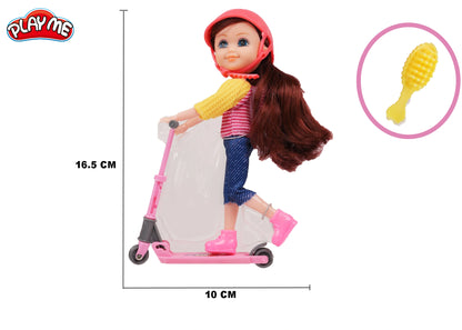 Diana Doll with Skate-Board & Accessories | Pretend Play Toy for Girls