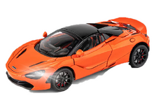 McLarenn 720S Metal Toy Car – 1:24 Diecast Pull Back Model with Lights & Sound
