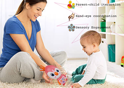 Penguin Musical Toy with LED Lights & Animal Sounds – Early Development Crawling Toy - Image 4