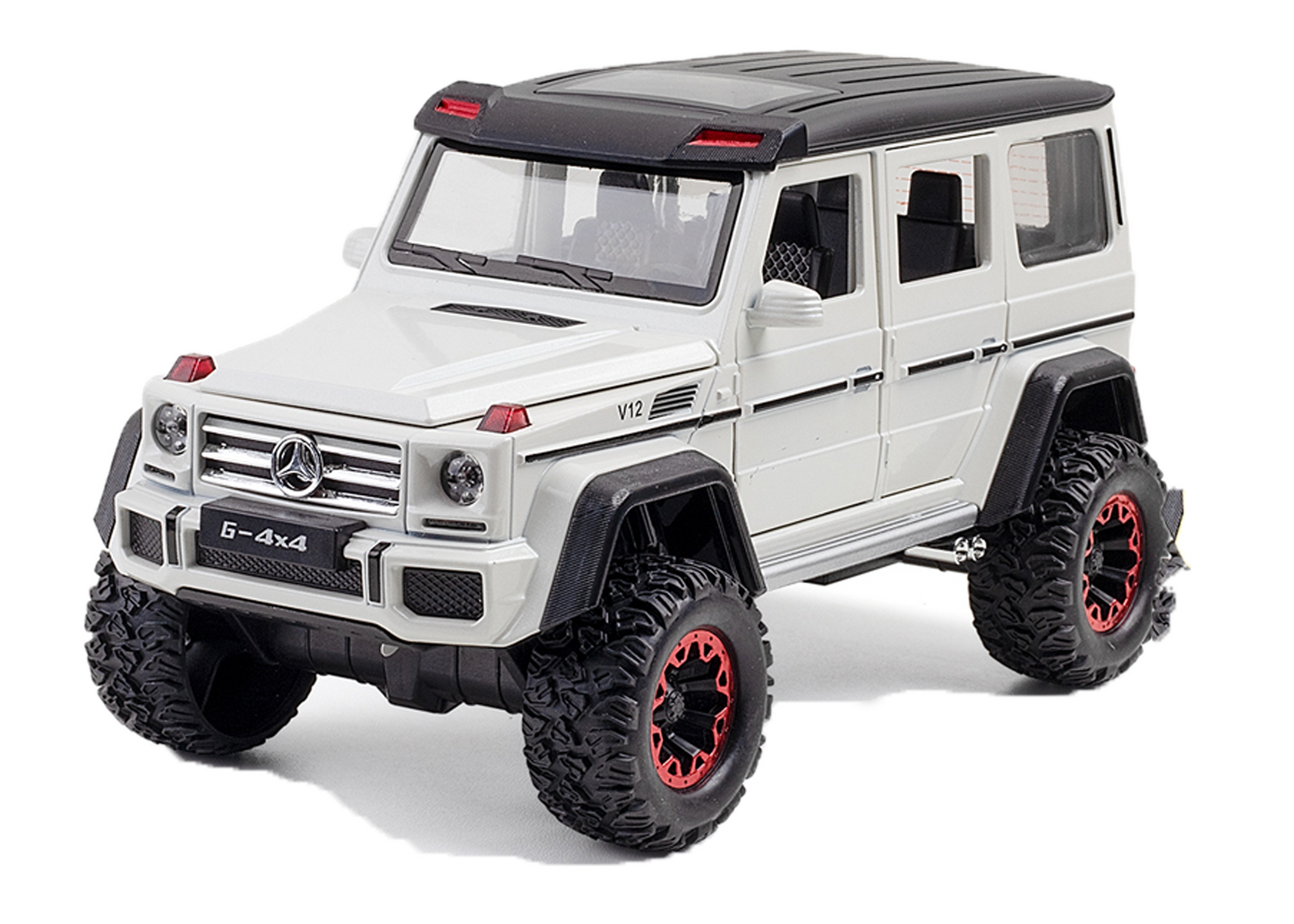 Mercediz-Benzz G Wagonn G500 1:24 Scale Die-cast Pull Back Toy Car with Openable Doors, Light & Music