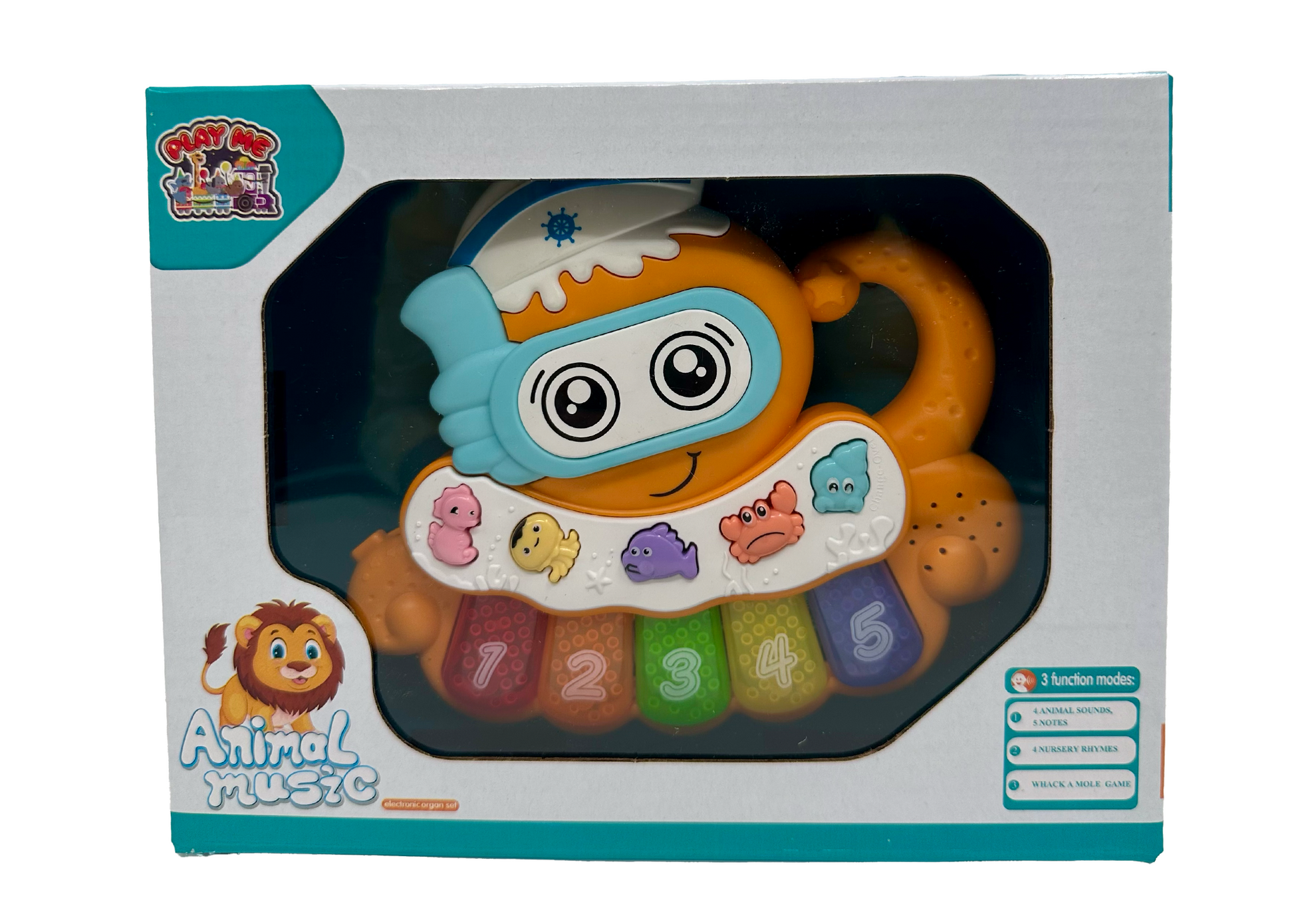 Octopus Musical Toy with LED Lights & Animal Sounds – Early Development Crawling Toy - Image 11