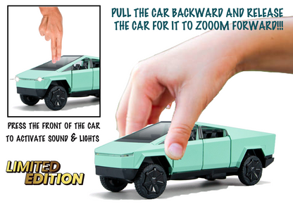 Tesla Cyber Truck Limited Edition 1:32 Scale Metal Pull Back Toy car with Openable Doors, Light & Engine Sound - Image 16
