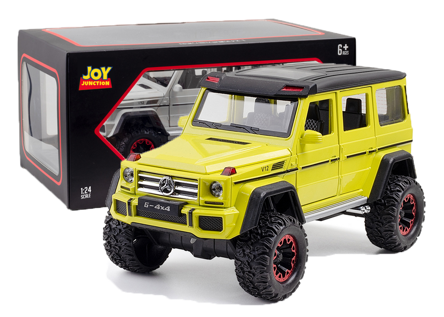 Mercediz-Benzz G Wagonn G500 1:24 Scale Die-cast Pull Back Toy Car with Openable Doors, Light & Music