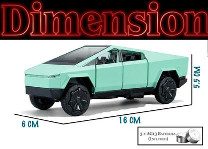 Tesla Cyber Truck Limited Edition 1:32 Scale Metal Pull Back Toy car with Openable Doors, Light & Engine Sound - Image 18