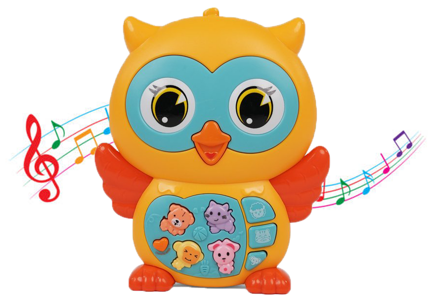 Owl Musical Toy with LED Lights & Animal Sounds – Early Development Crawling Toy - Image 2