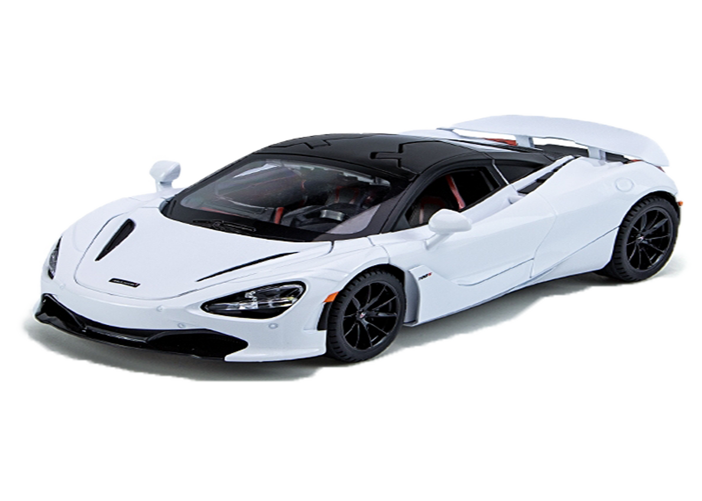 McLaren 720S 1:24 Scale Die-Cast Pullback Car with Openable Doors, Lights & Sound - Image 7