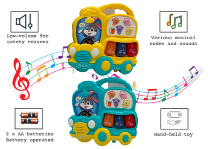Cartoon Car Musical Toy – Crawling Learning Toy with LED Lights for Infants - Image 8
