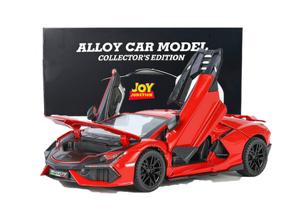 Lamborghini Daniel Street 1:24 Scale Alloy Metal Pullback Toy car with Openable Doors Light Music