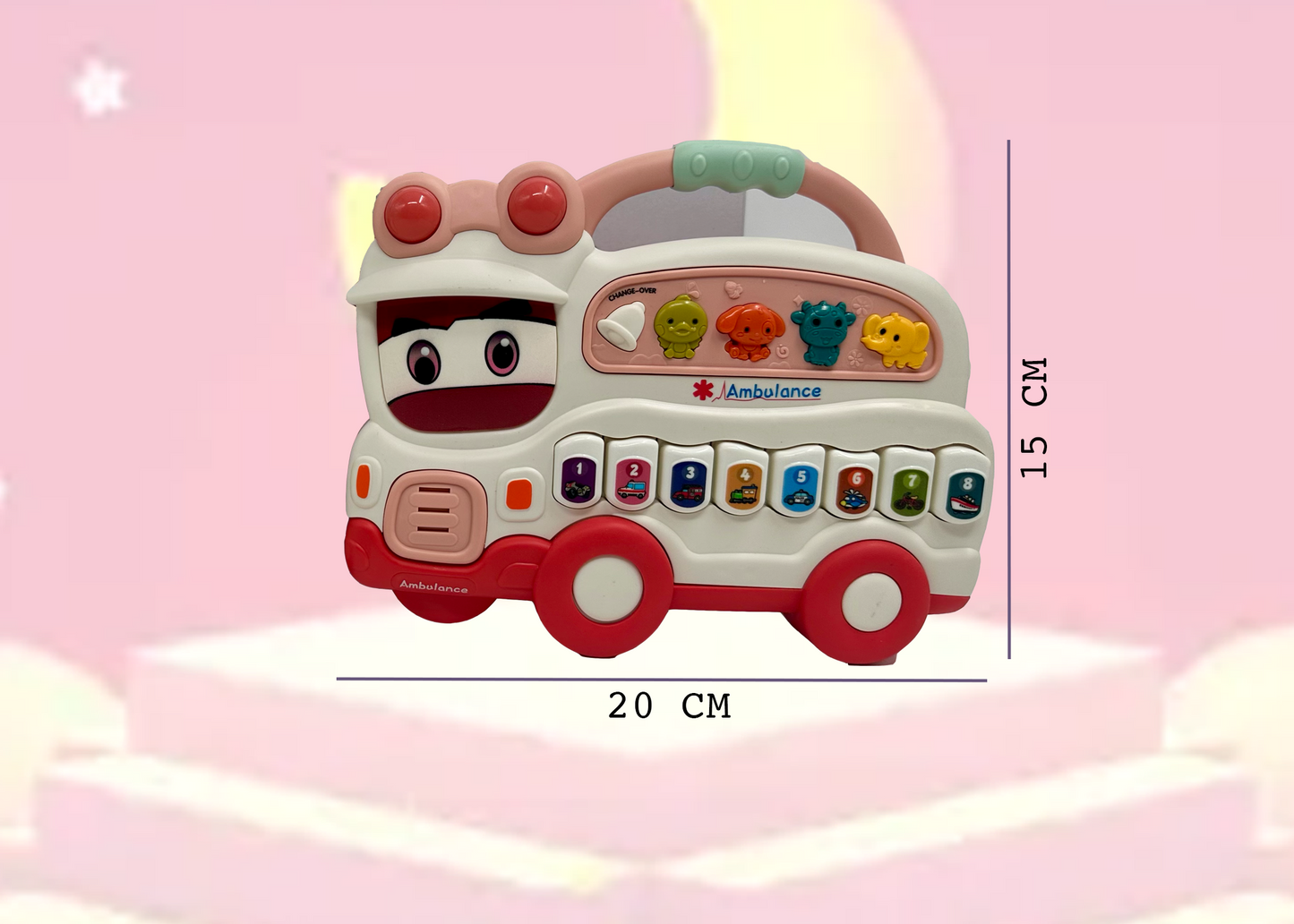 Ambulance Musical Toy – Crawling Learning Toy with LED Lights for Infants - Image 7