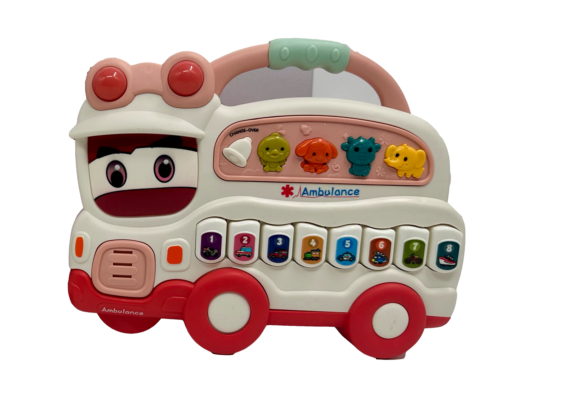 Ambulance Musical Toy – Crawling Learning Toy with LED Lights for Infants - Image 1