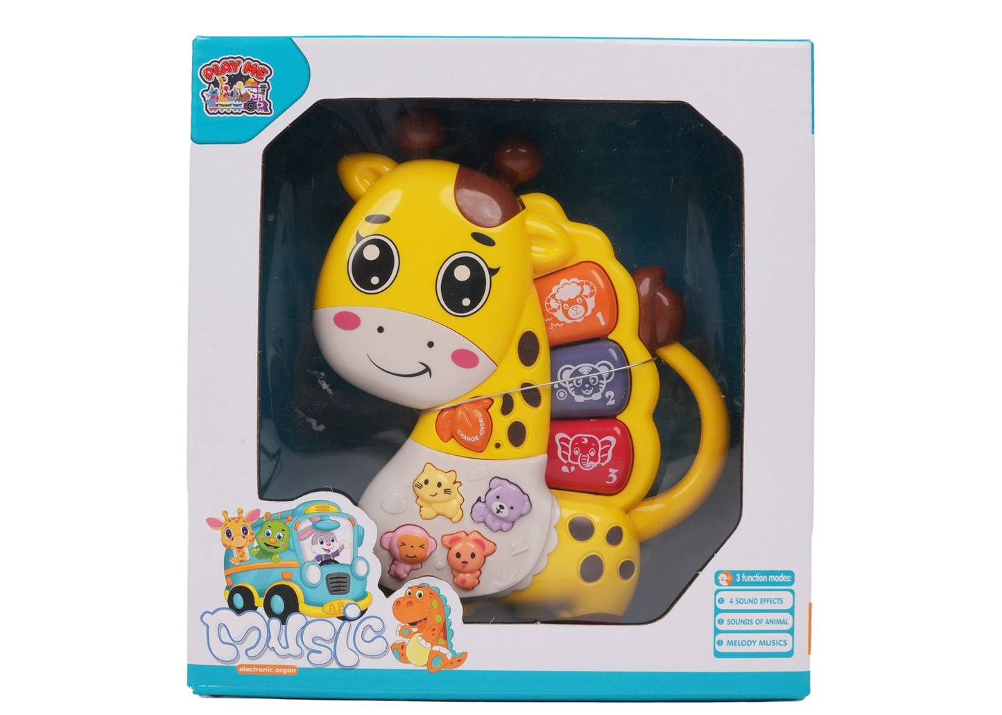 Giraffe Musical Toy with LED Lights & Animal Sounds – Early Development Crawling Toy - Image 8