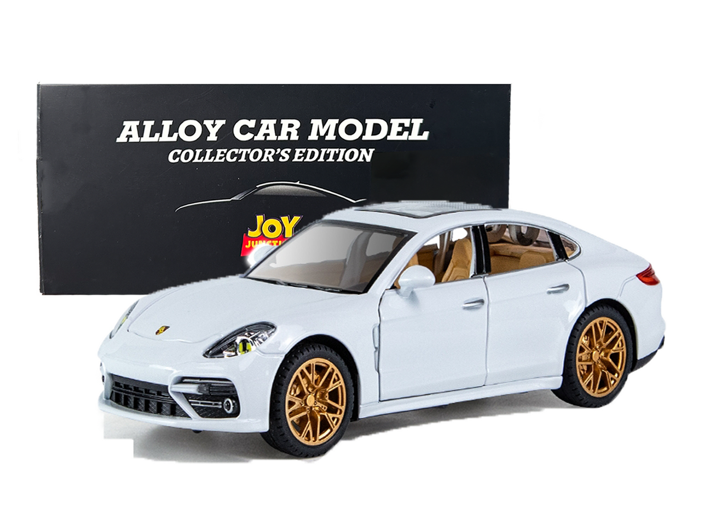 Porshe Panemera Metal Toy Car – 1:24 Die-Cast Pull-Back Model with Lights, Sound & Openable Doors