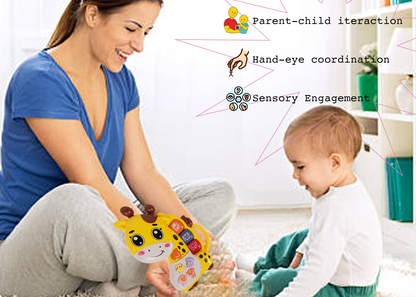 Giraffe Musical Toy with LED Lights & Animal Sounds – Early Development Crawling Toy - Image 9