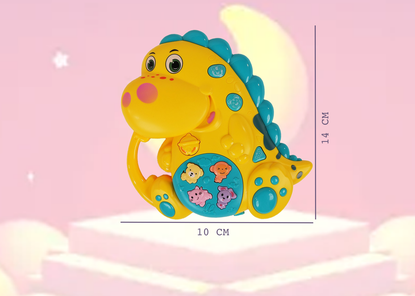 Dinosaur Musical Toy with LED Lights & Animal Sounds – Early Development Crawling Toy - Image 7