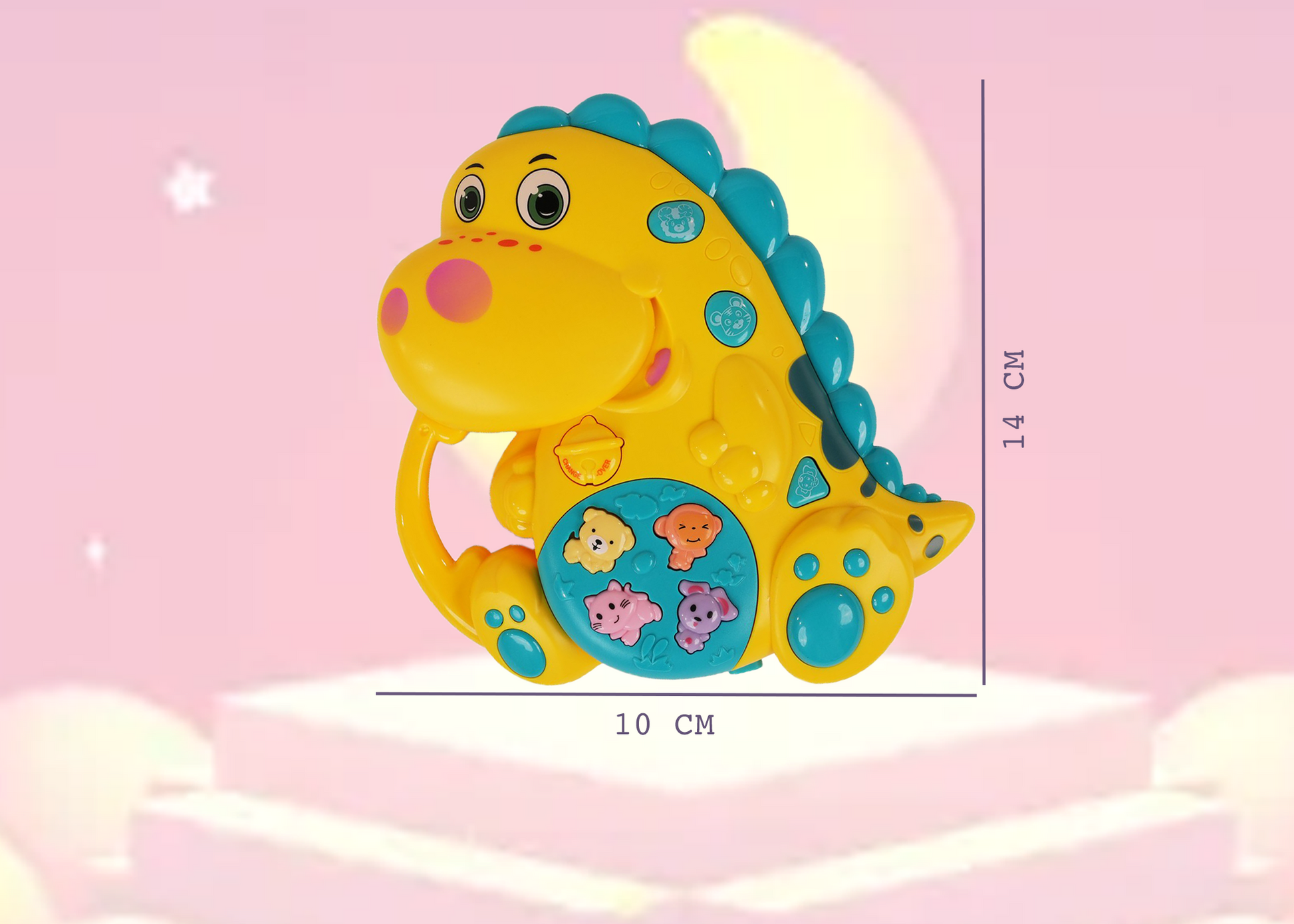 Dinosaur Musical Toy with LED Lights & Animal Sounds – Early Development Crawling Toy - Image 7