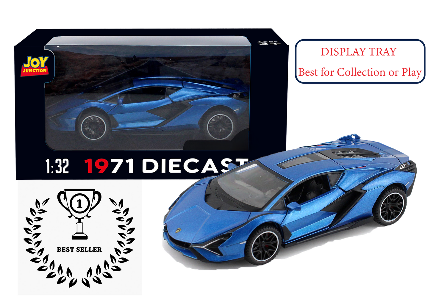 Lambhorgini SIAN Model Car Exclusive Alloy Metal Pull Back Die-cast Car Metal Pullback Toy car with Openable Doors Light Sound