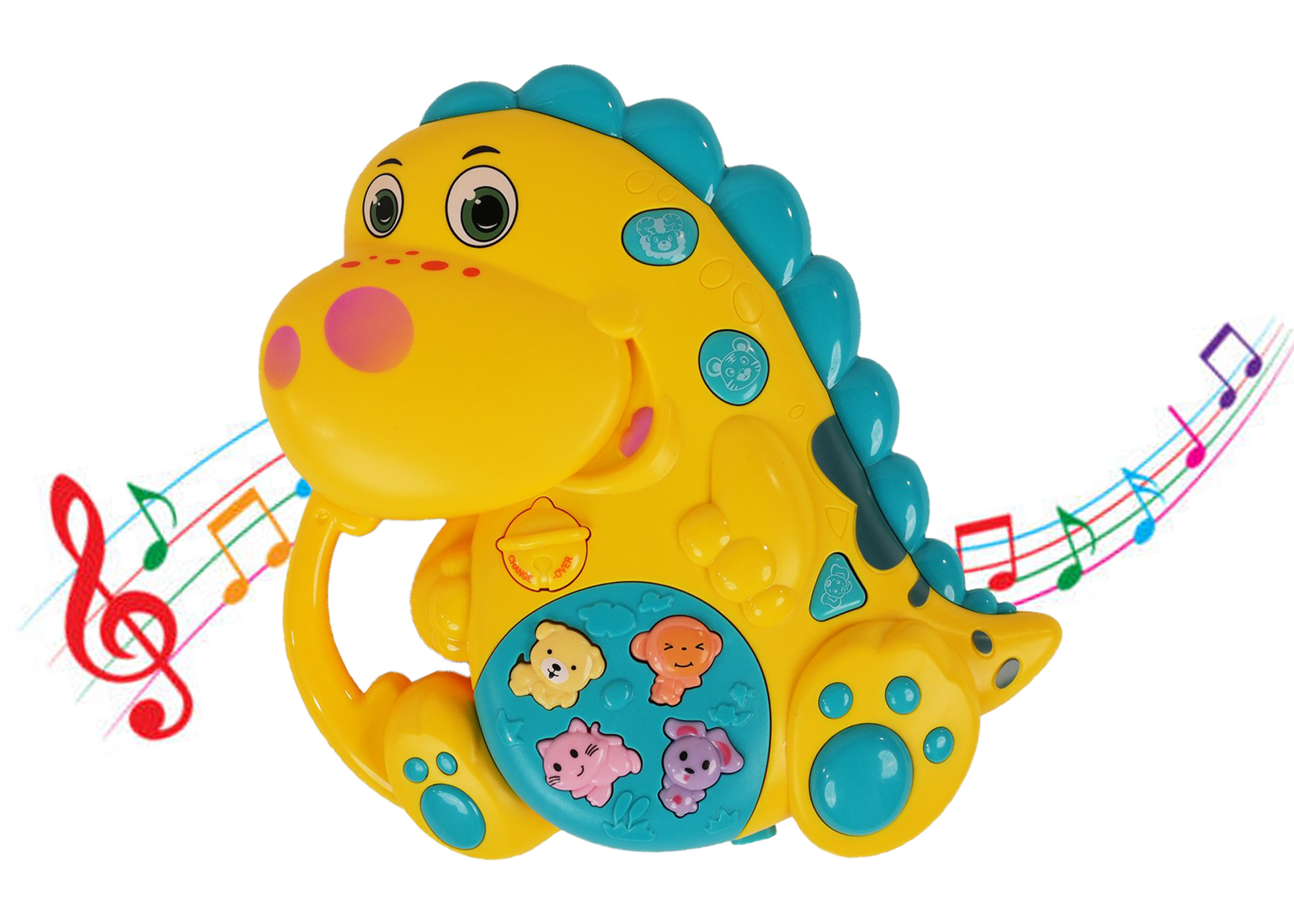 Dinosaur Musical Toy with LED Lights & Animal Sounds – Early Development Crawling Toy - Image 2