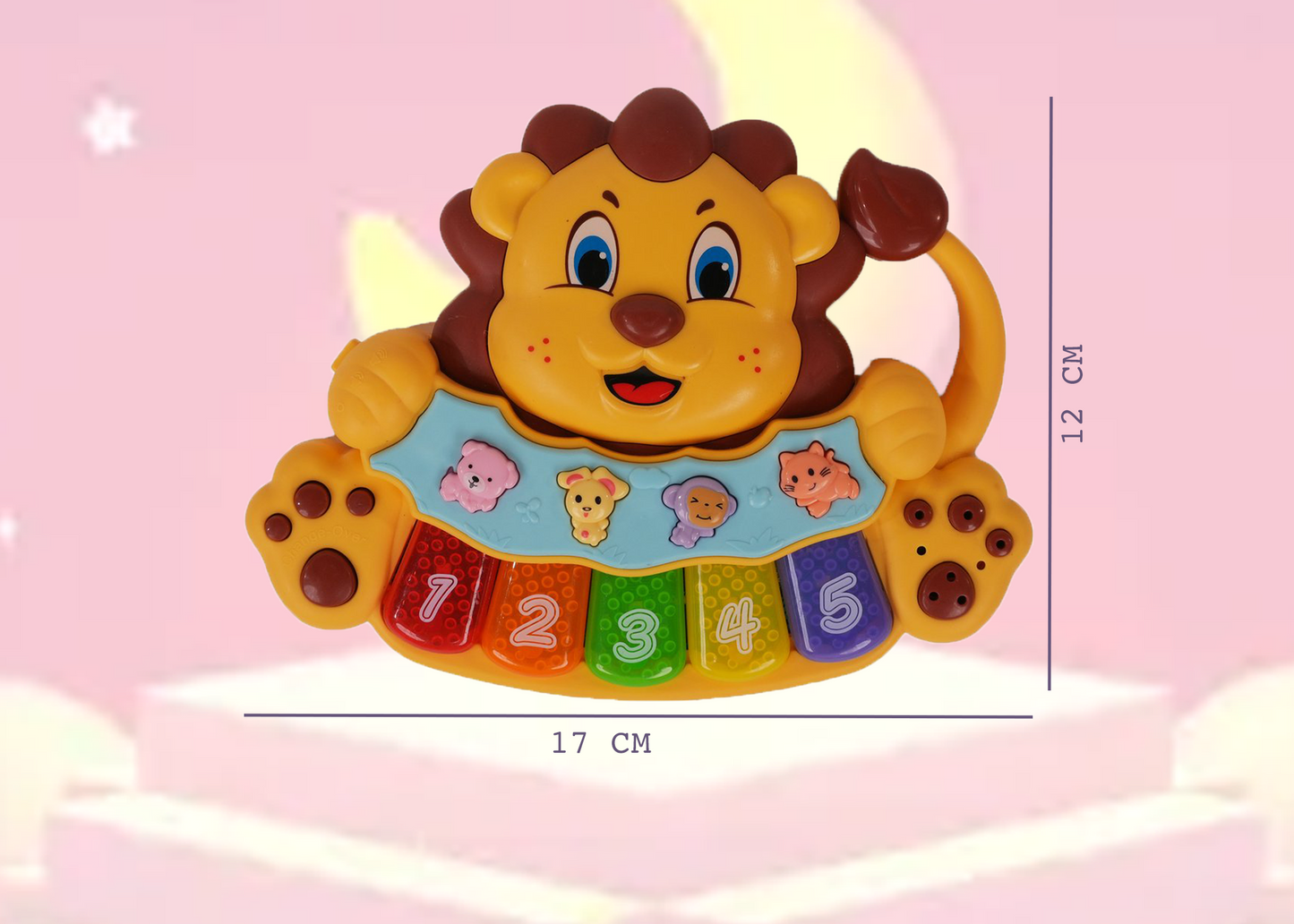 Lion Musical Toy with LED Lights & Animal Sounds – Early Development Crawling Toy - Image 7