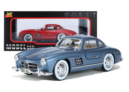 Mercediz-Benzz 300 SL Metal Toy Car – 1:24 Die-Cast Pull-Back Model with Lights, Sound & Openable Doors