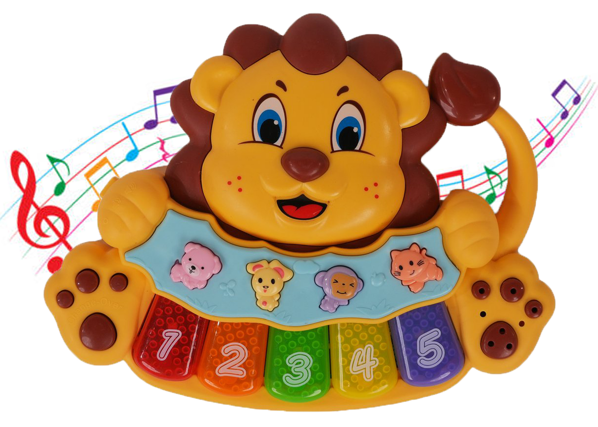Lion Musical Toy with LED Lights & Animal Sounds – Early Development Crawling Toy - Image 2