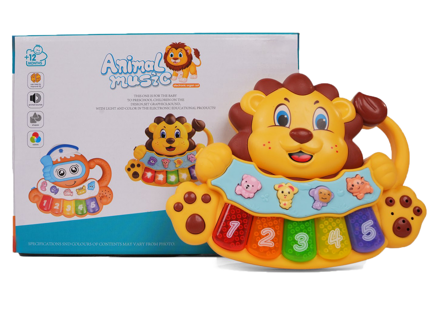 Lion Musical Toy with LED Lights & Animal Sounds – Early Development Crawling Toy - Image 9