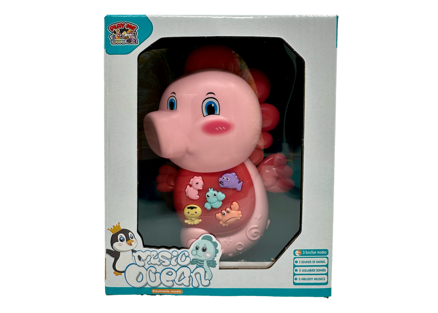 Sea Horse Musical Toy with LED Lights & Animal Sounds – Early Development Crawling Toy - Image 10