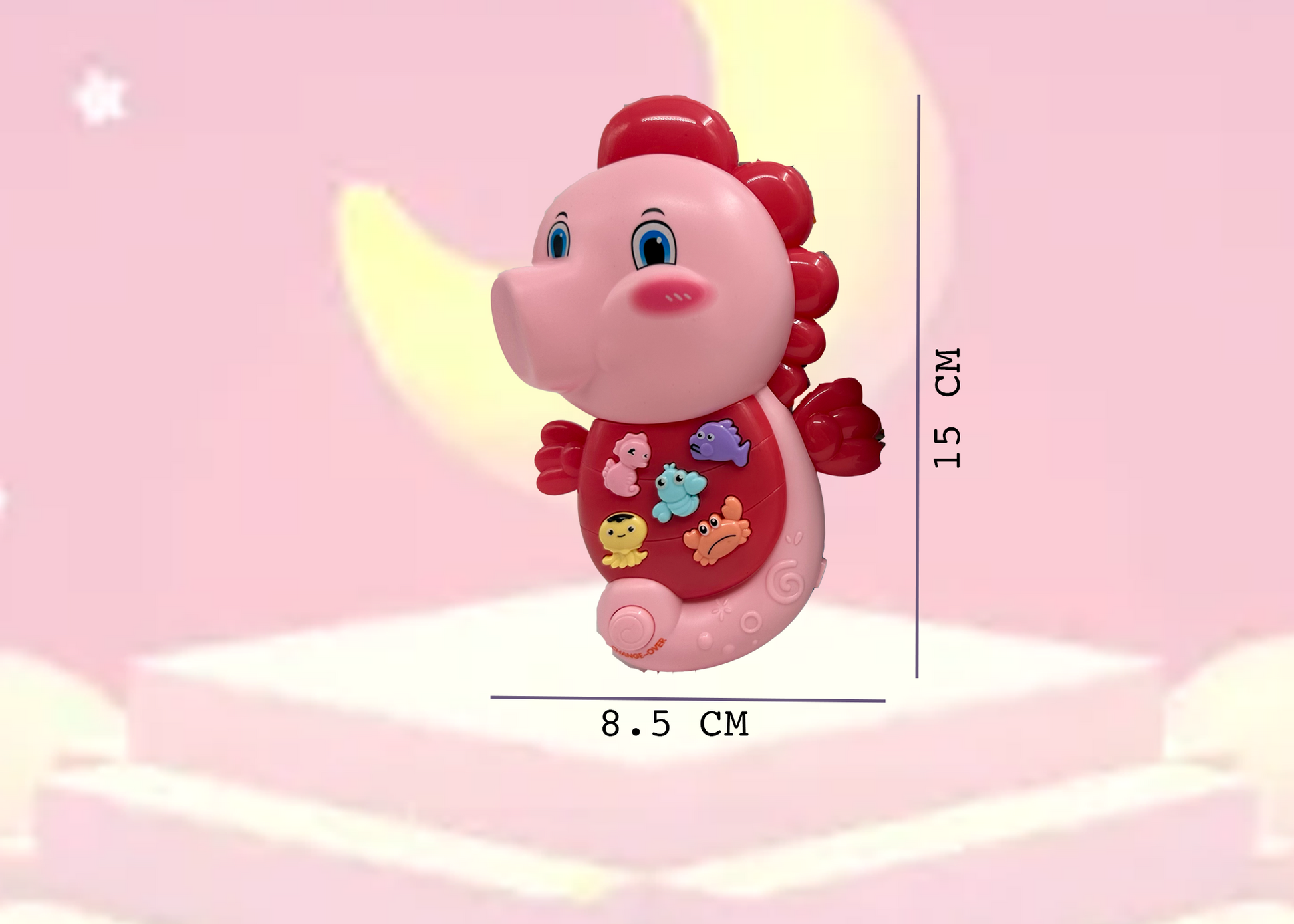 Sea Horse Musical Toy with LED Lights & Animal Sounds – Early Development Crawling Toy - Image 7