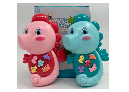 Sea Horse Musical Toy with LED Lights & Animal Sounds – Early Development Crawling Toy - Image 11