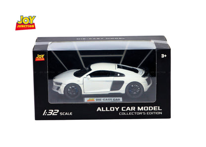 Audii R8 Diecast Car 1:32 Scale – Metal Model with Lights, Sound & Pull-Back Action