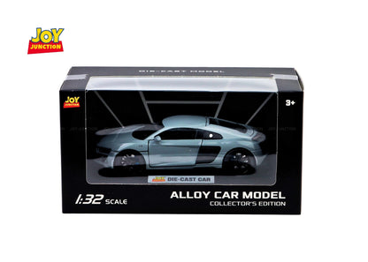 Audii R8 Diecast Car 1:32 Scale – Metal Model with Lights, Sound & Pull-Back Action