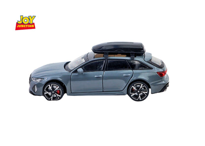 Audii RS-6 1:32 Scale Diecast Pull Back Toy Car with Openable Doors, Lights & Engine Sound