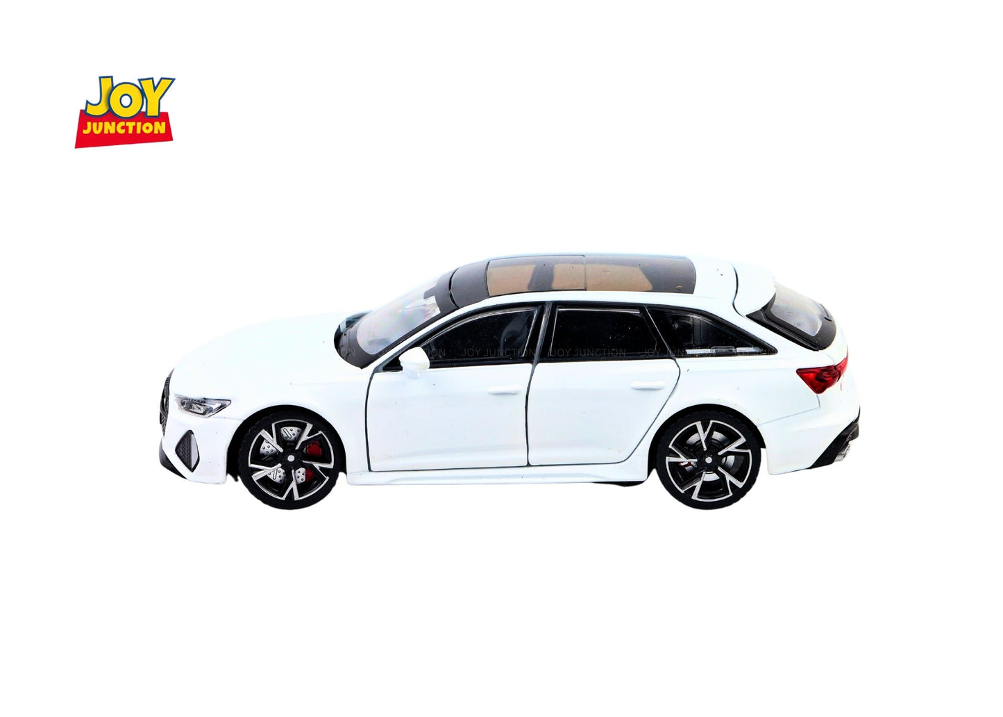 Audii RS-6 1:32 Scale Diecast Pull Back Toy Car with Openable Doors, Lights & Engine Sound