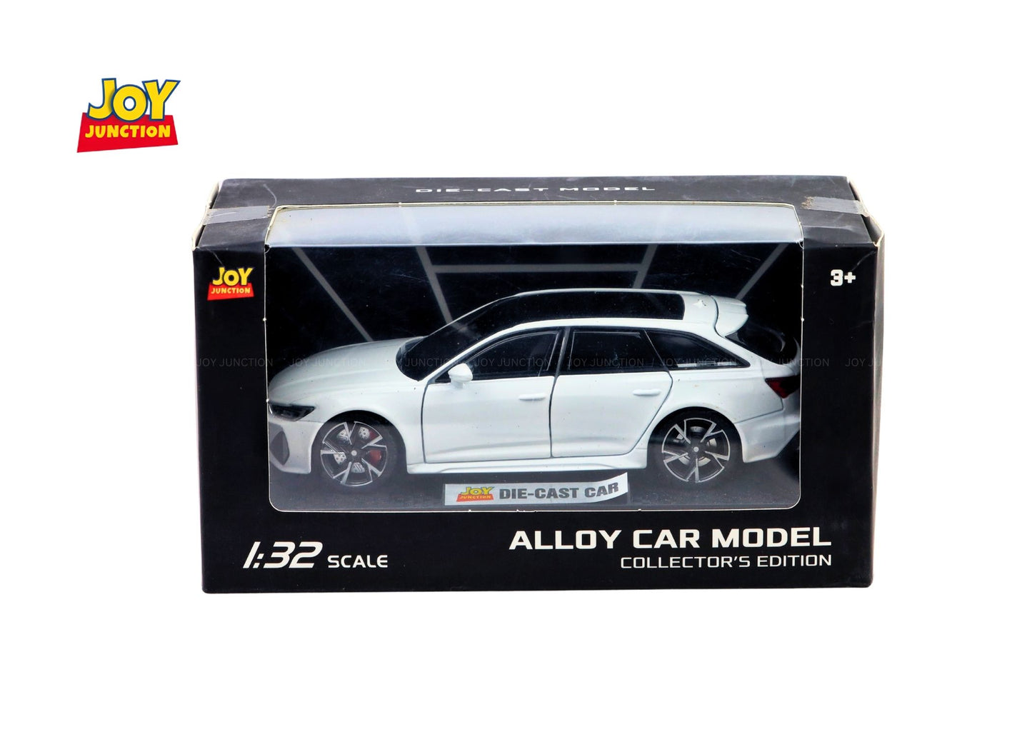 Audii RS-6 1:32 Scale Diecast Pull Back Toy Car with Openable Doors, Lights & Engine Sound