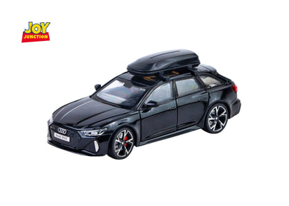 Audii RS-6 1:32 Scale Diecast Pull Back Toy Car with Openable Doors, Lights & Engine Sound