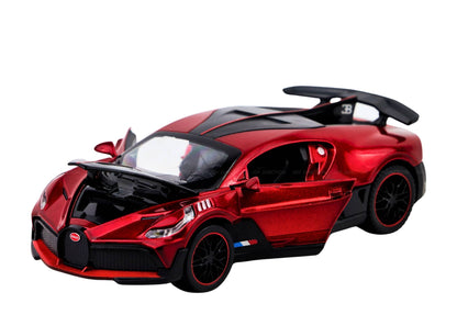 Bugati Divo Metal Diecast Car 1:32 Scale – Metal Model with Lights, Sound & Pull-Back Action