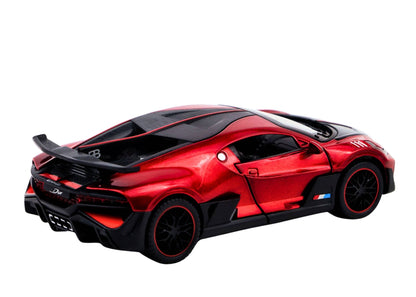 Bugati Divo Metal Diecast Car 1:32 Scale – Metal Model with Lights, Sound & Pull-Back Action